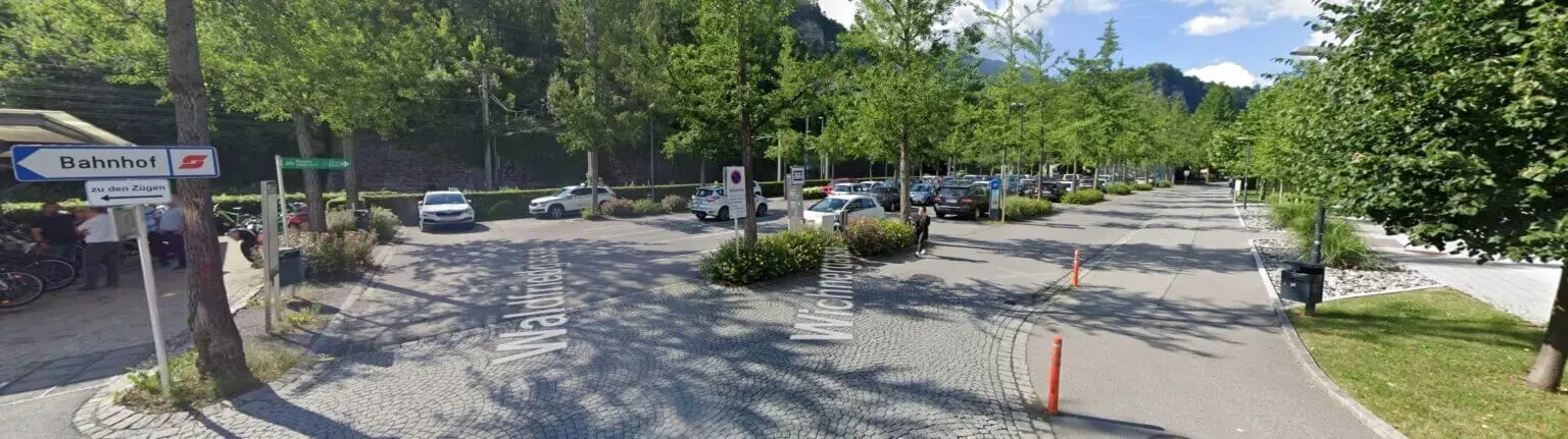 Autovermietung Bahnhof Feldkirch Parkplatz